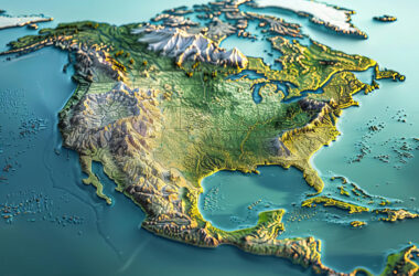 A view of North America from space